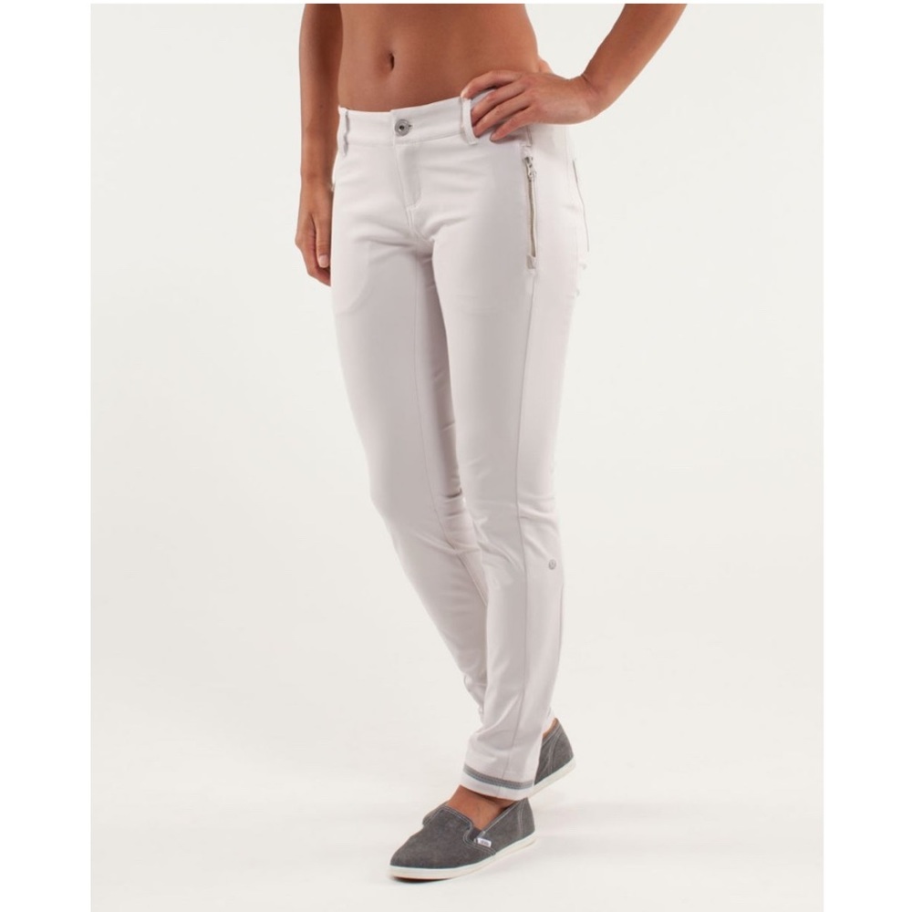 Lululemon 6 ‘Out & About’ Pant. Color is Dune.